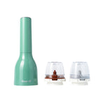 Dárková sada FinaMill – lesklý zelený bateriový mlýnek se dvěma zásobníky