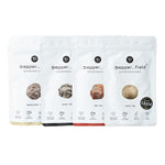 Kampotský pepř černý, červený, bílý a zelený lyofilizovaný – pepřový kompletní starterpack (4× 20 g)