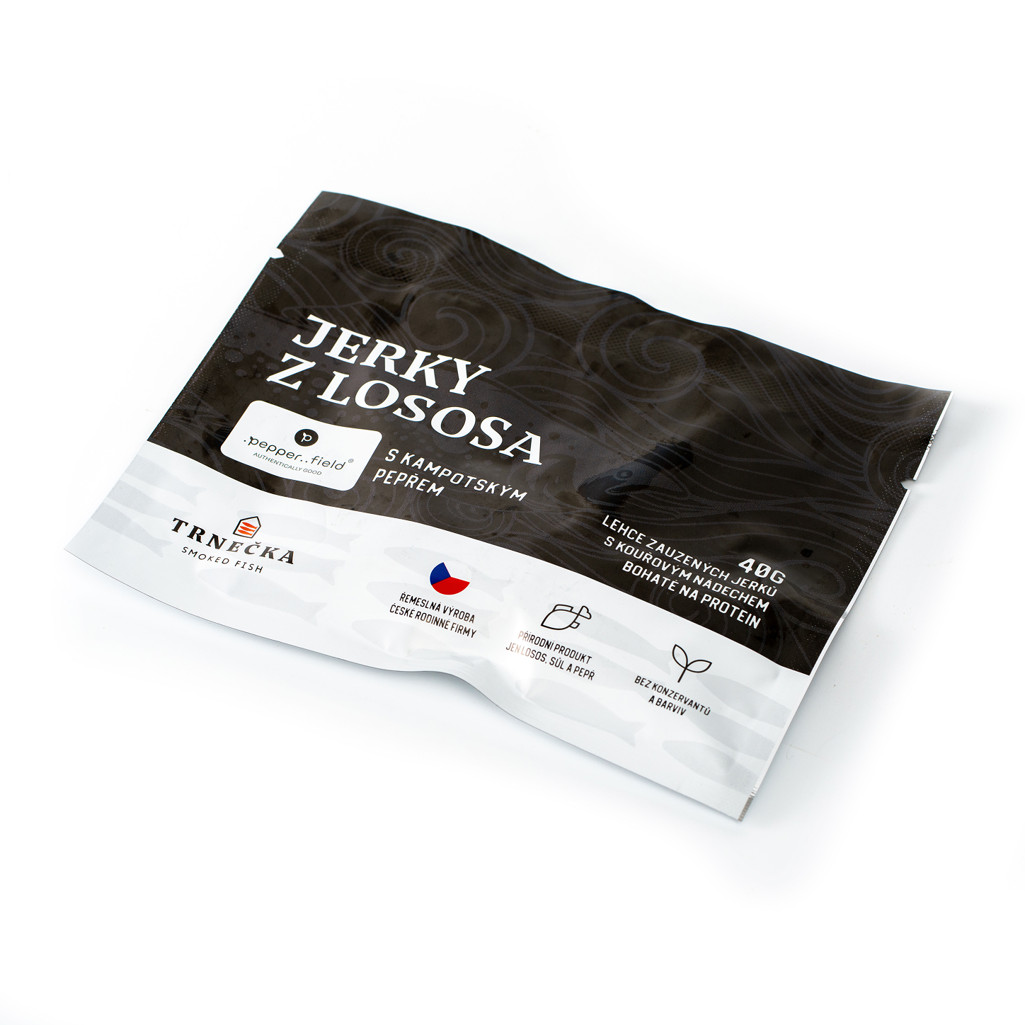 Lososové .pepper..jerky