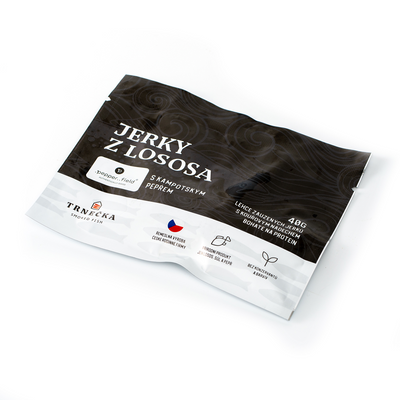 Lososové .pepper..jerky