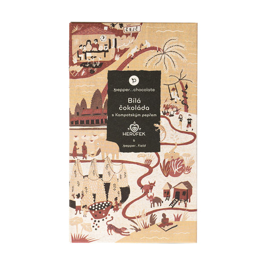 White chocolate with Kampot pepper - .pepper..chocolate (50g)