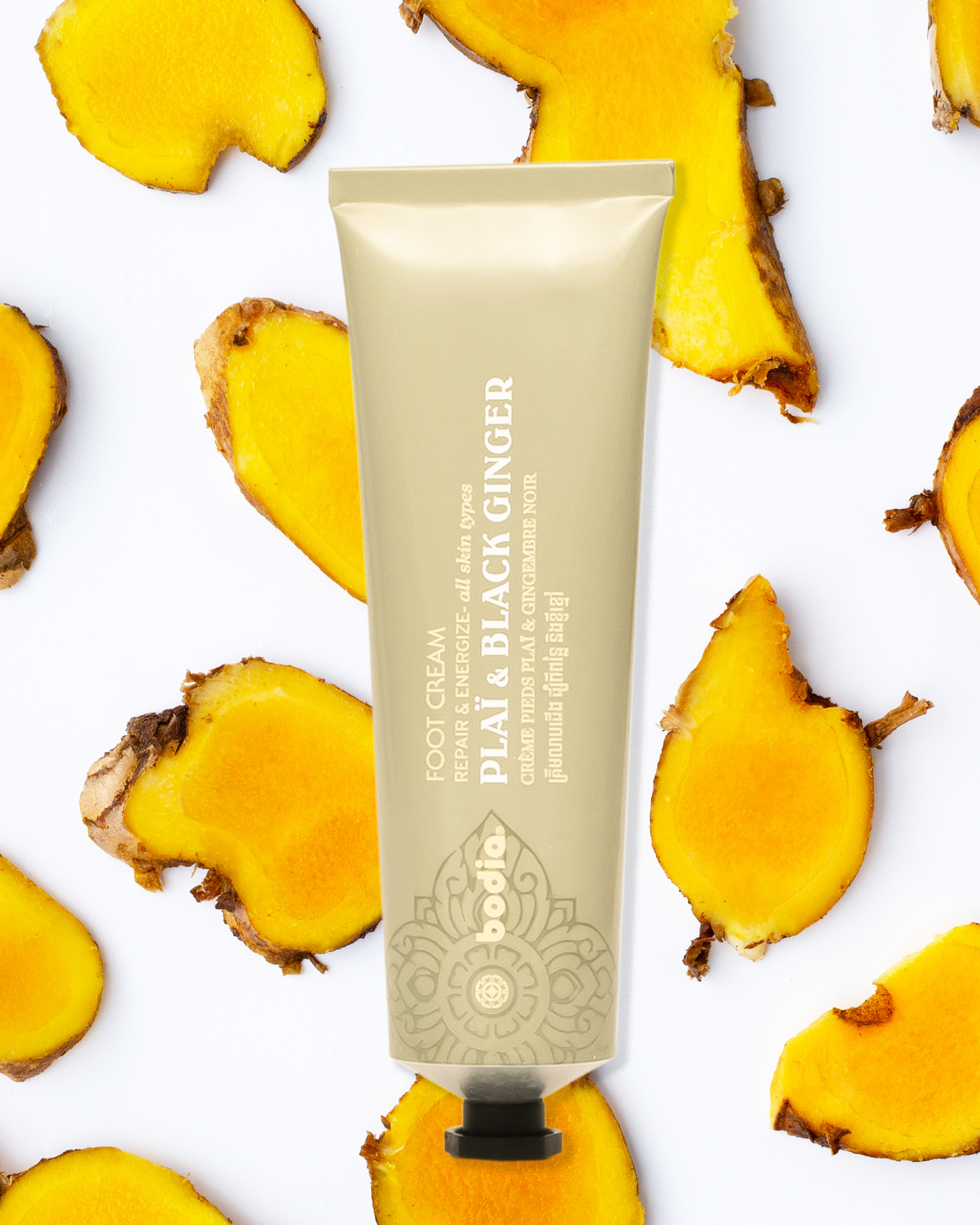 Krém na nohy Bodia – zázvor plai & černý zázvor
