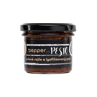 .Pepper..pesto se sušenými rajčaty a lyofilizovaným Kampotským pepřem